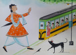 Buy Babu and the Tram in Kalighat by Bhaskar Chitrakar