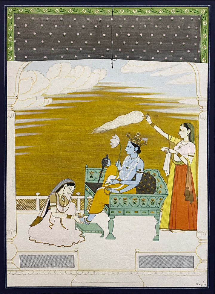 Ram and Sita in Kangra by Poonam Katoch Thumbnail