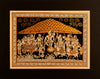 Lord Krishna lifting Govardhan: Phad by Kalyan Joshi for Sale
