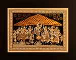 Lord Krishna lifting Govardhan: Phad by Kalyan Joshi for Sale