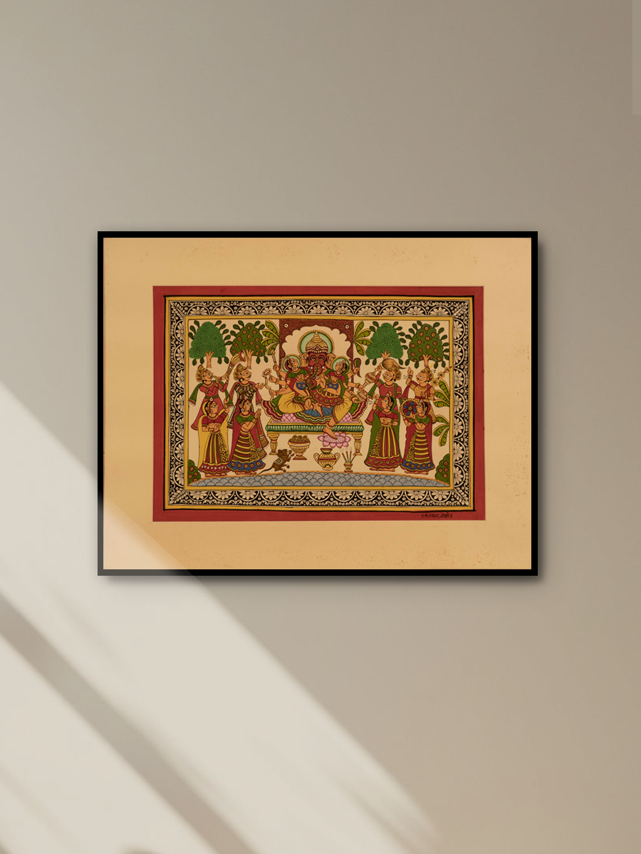 Representation of Lord Ganesha: Phad by Kalyan Joshi