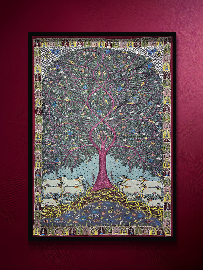 Tree of life in Mata Ni Pachedi and Zardozi