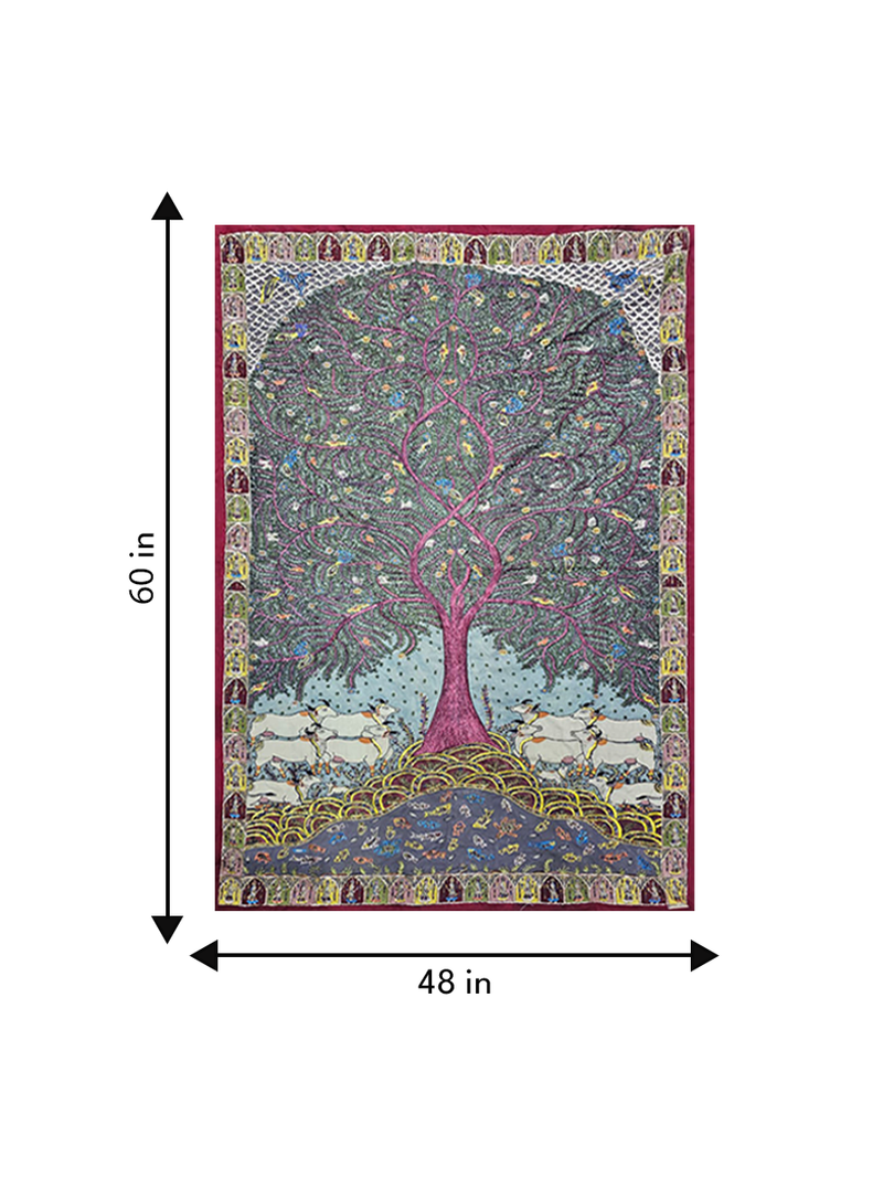 Tree of life in Mata Ni Pachedi and Zardozi
