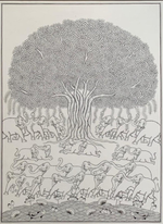 Buy Tree of Life, Phad Painting by Kalyan Joshi