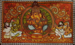 Order online Representation of Lord Ganesha: Kerala Mural by Adarsh