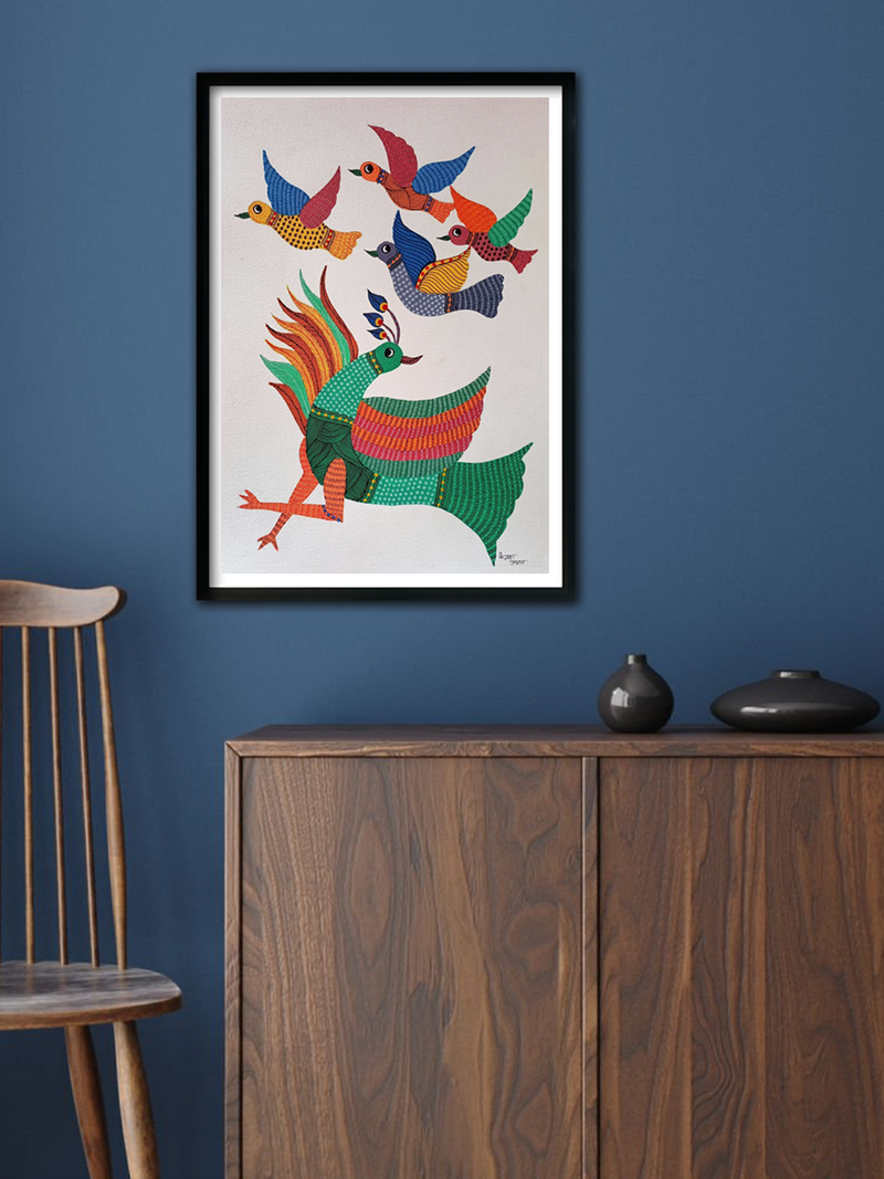 Purchase Birds Gond Painting