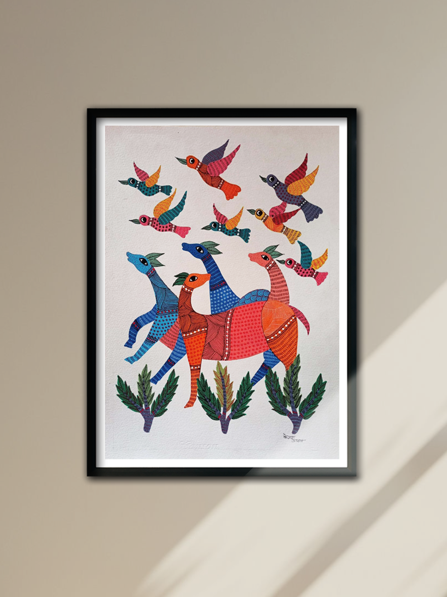 Buy Harmony in Hues: Gond Art Explorations by Kailash Pradhan