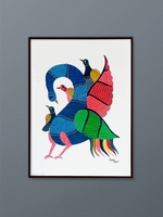 Buy Splendour of Plumage: Avian Symphony Gond artwork