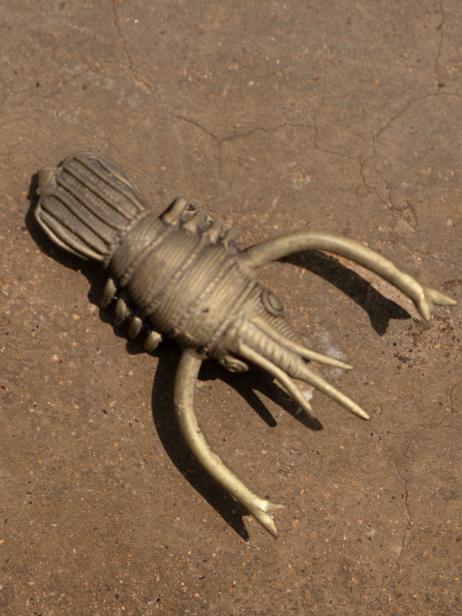 A Crayfish: Dhokra Handicraft by Kunal Rana for Sale