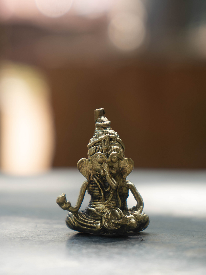 Lord Ganesha in Dhokra Handicraft by Kunal Rana for sale