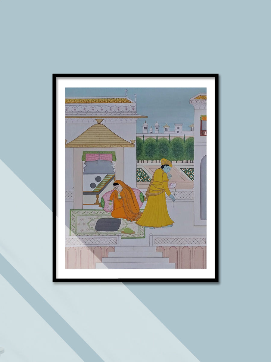 Shop Kalahantrita Nayika Bheda in Miniature by Anshu Mohan