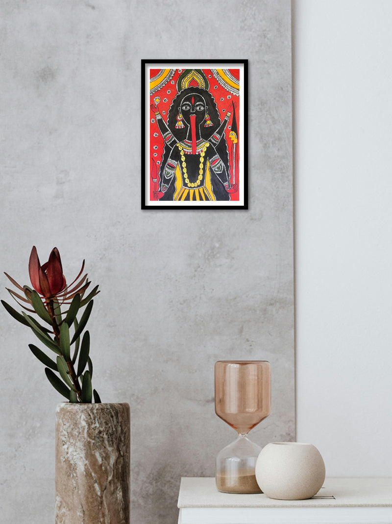 Kali Mata in Madhubani by Izhar Ansari