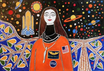 Buy Kalpana Chawla in Madhubani by Izhar Ansari