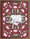 buy Kamadhenu Kalam Talai Pichwai painting by Dinesh Soni
