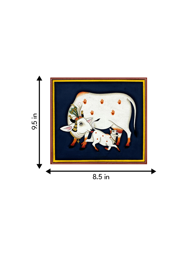 Kamadhenu and Her Calf Pichwai Painting for sale