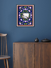 Kamadhenu with Kalam Talai in Pichwai Painting by Dinesh Soni for sale