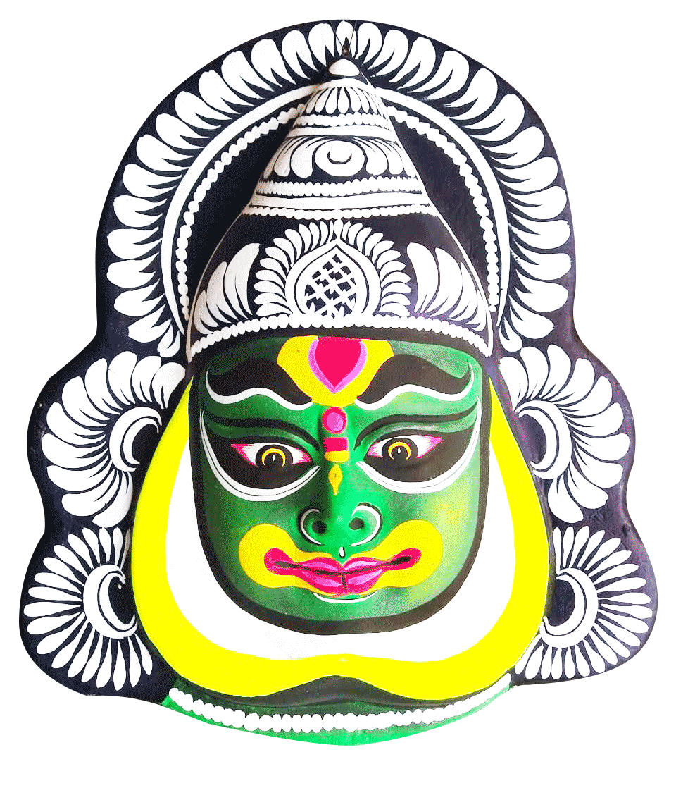 Kathakali Mask Rama Mask From Mahabharata In Kathakali Style Wall