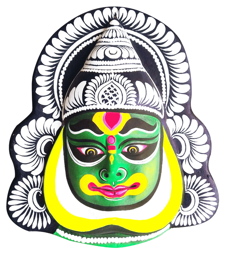 Kathakali Face in Chhau Mask by Dharmendra Sutradhar Thumbnail
