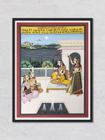 Kaushik ki Ragini- Khambavati, Kishangarh Art by Shehzaad Ali Sherani
