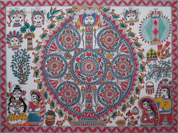 Kohbar: The wedding Madhubani by Priti Karn Thumbnail