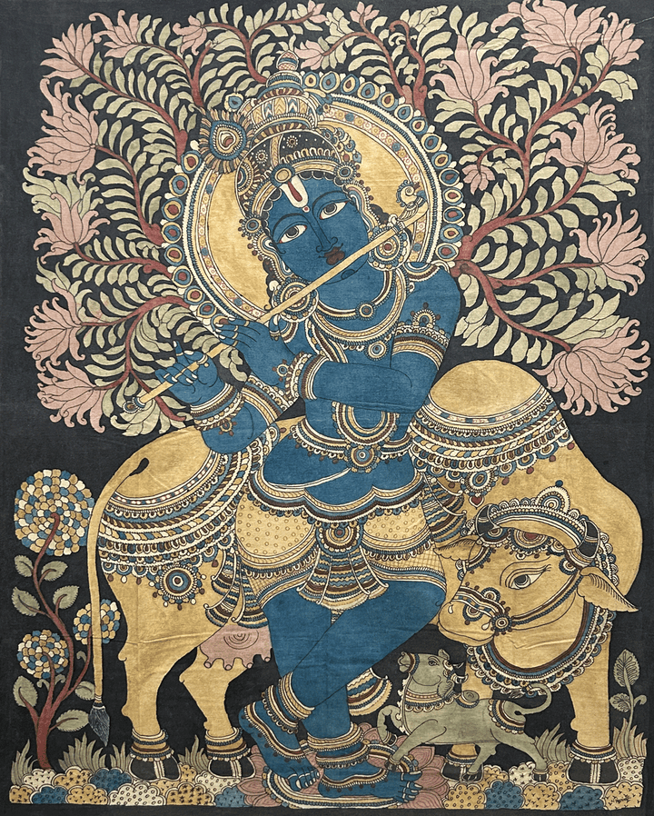 Krishna: Kalamkari Painting by Harinath.N Thumbnail
