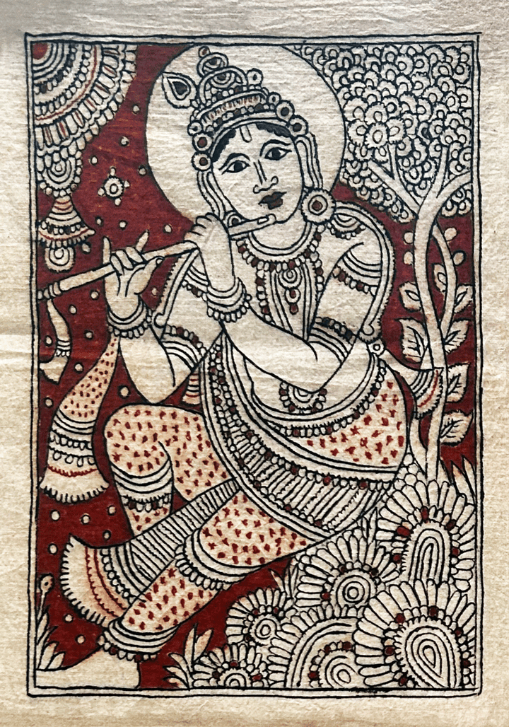 Krishna Kalamkari art by K Siva Reddy Thumbnail