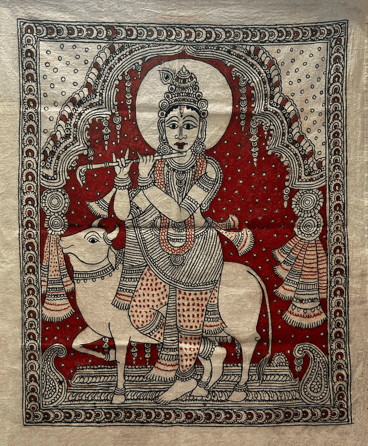 Krishna Kalamkari art by K Siva Reddy Thumbnail