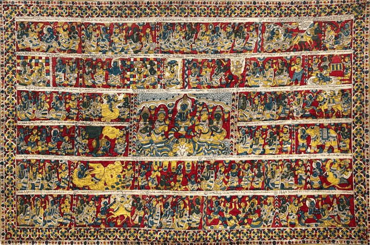 Krishna Leela in Kalamkari by Kanukurthi Guna Sekhar Sai Thumbnail
