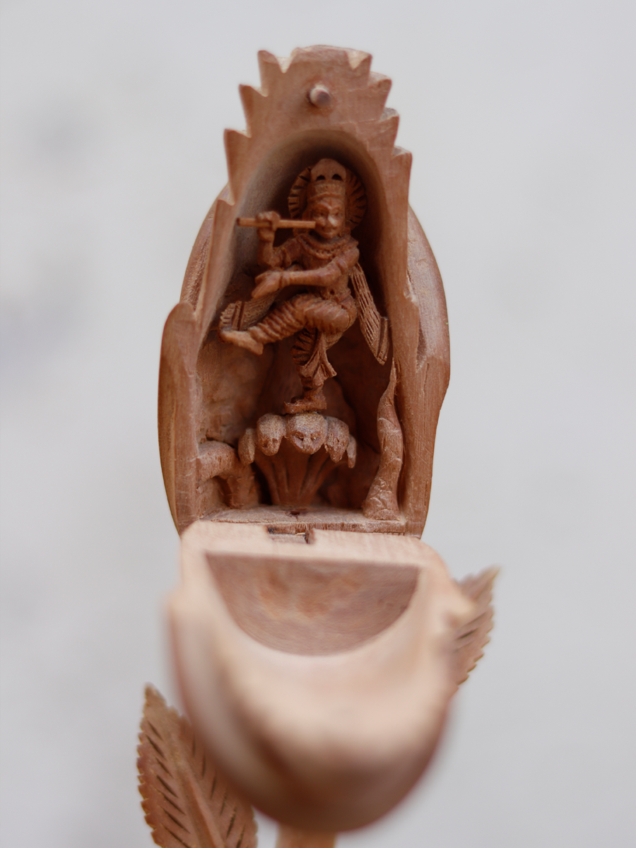 Krishna Leela in Sandalwood by Om Prakash  for sale