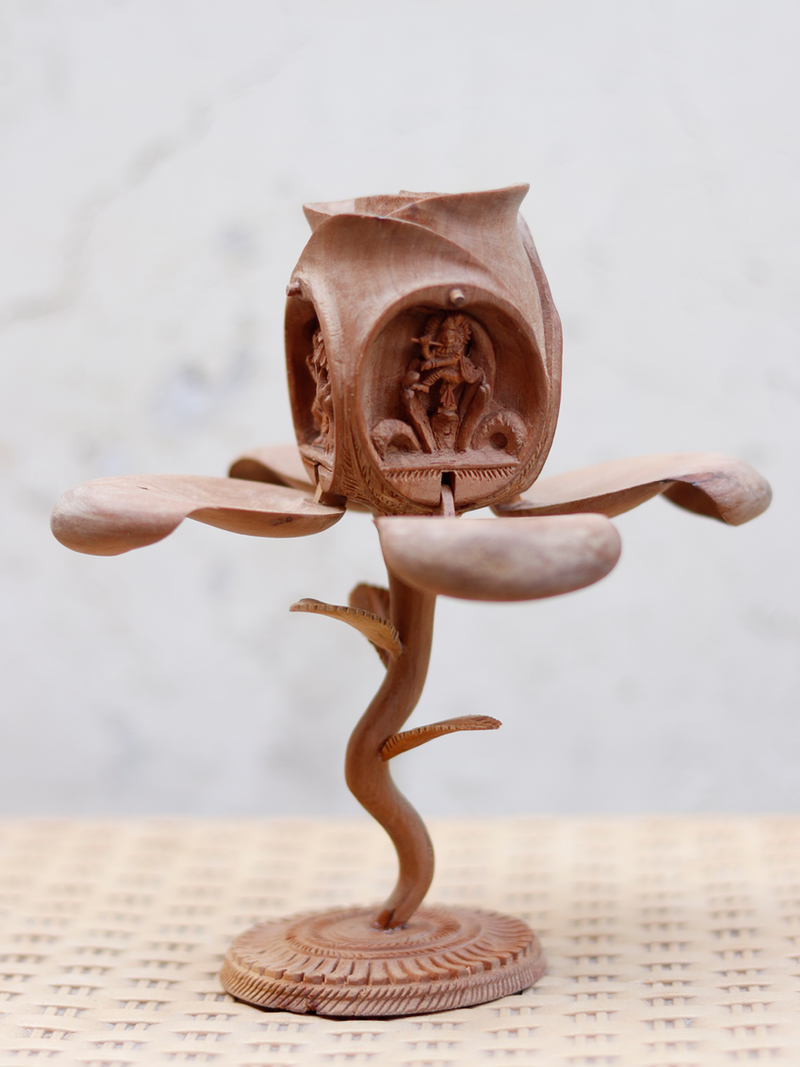 Krishna Leela in Sandalwood by Om Prakash 