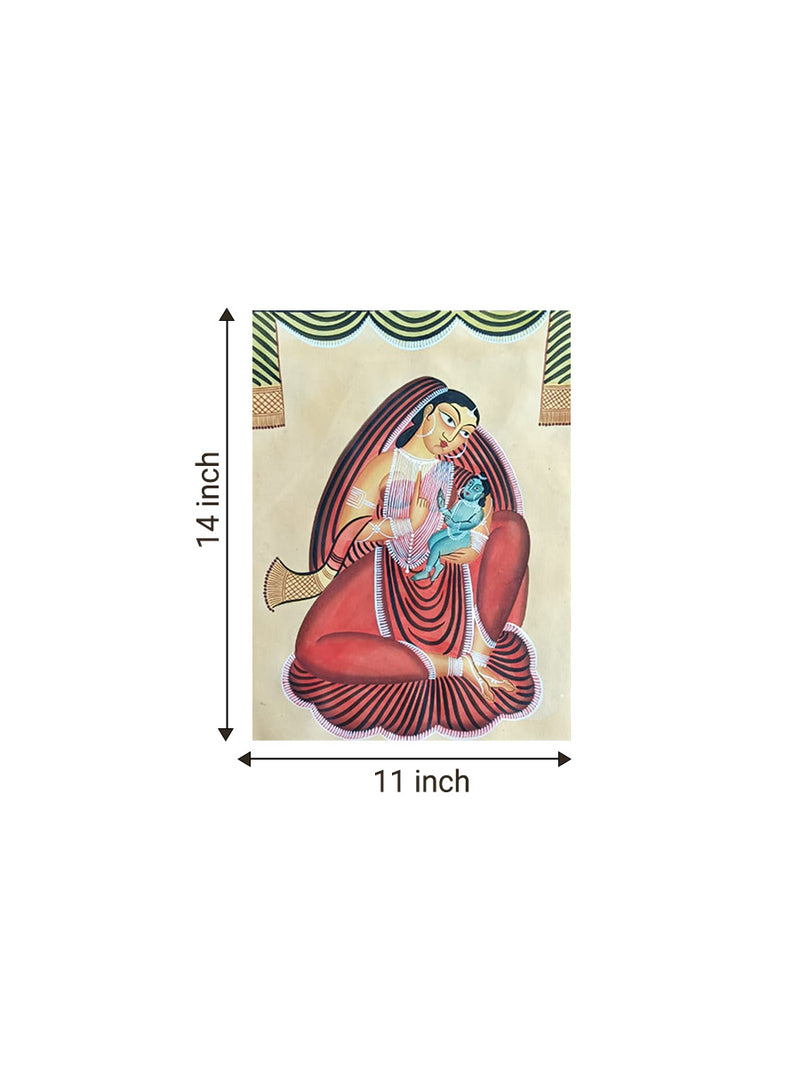 Krishna and Yashoda in Kalighat for sale