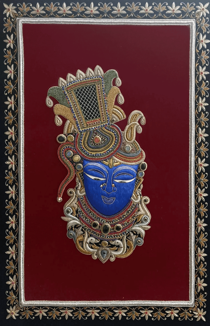 Krishna in Zardozi by Md. Bilal Thumbnail