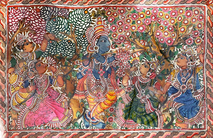 Krishna with Gopis in Tholu by Kanday Anjannappa Thumbnail