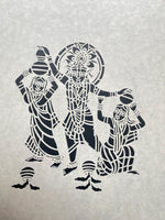 Krishna Butter Theft, Sanjhi Artwork By Ashutosh Verma