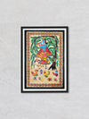 Krishna, Madhubani art by Ambika devi for sale