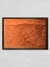 Krishna's Sheltering Grace: Terracotta Model of Govardhan Leela, Terracotta art by Dolon Kundu