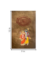 Krishna’s eternal yearning for Radha In Mughal Miniature for sale