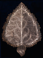 Peepal Leaf in Silver Filigree