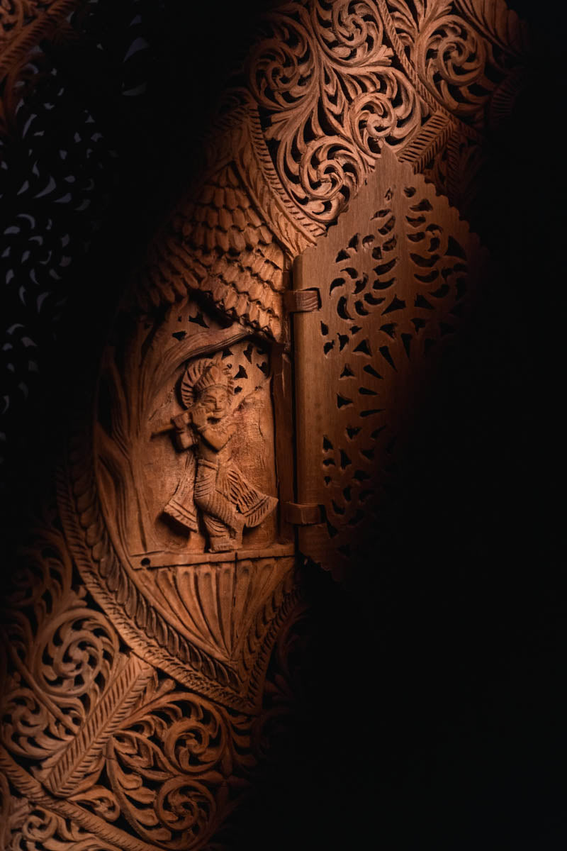 Sandalwood-carved Fan