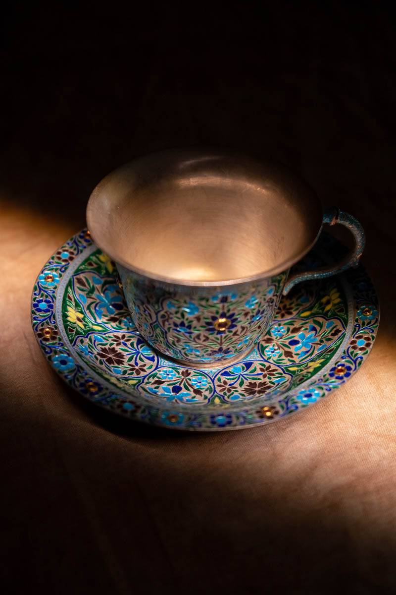 Meenakari Cup and Saucer Set