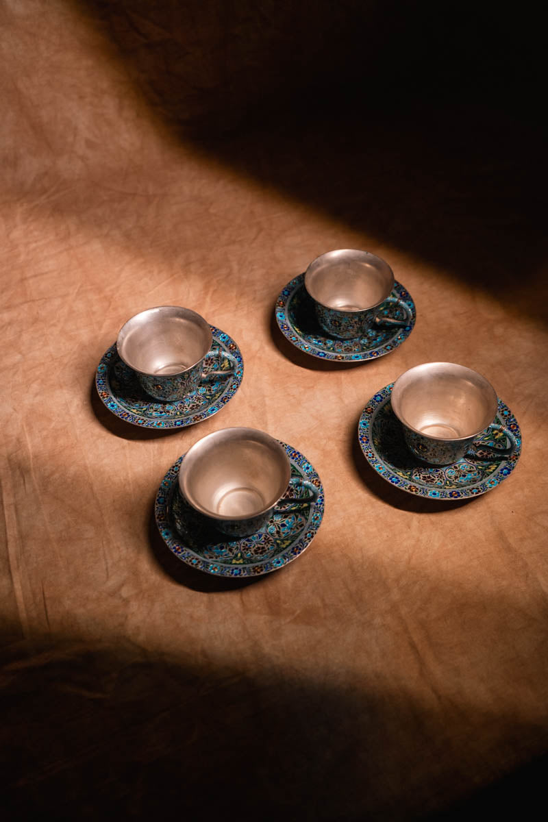 Meenakari Cup and Saucer Set