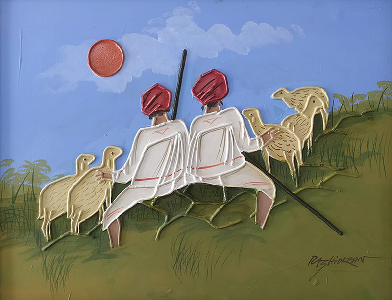 The Shepherds: Mud Work by Hafiz Mutva