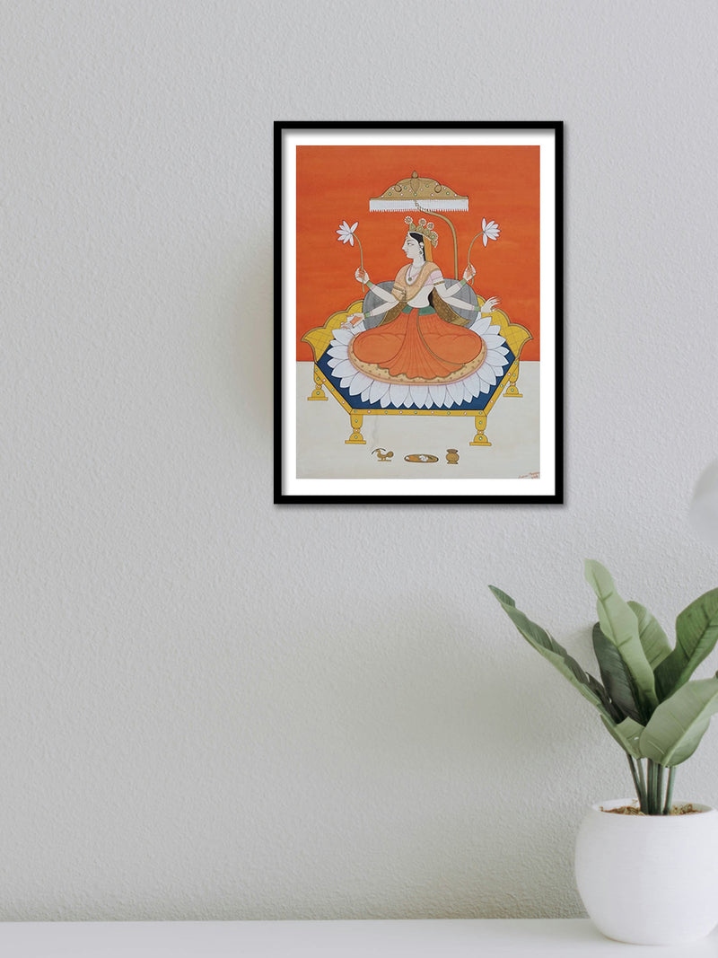 Lakshmi Ji in Miniature by Anshu Mohan