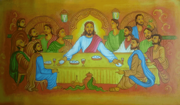 Last Supper in Kerala Mural by Adarsh Thumbnail