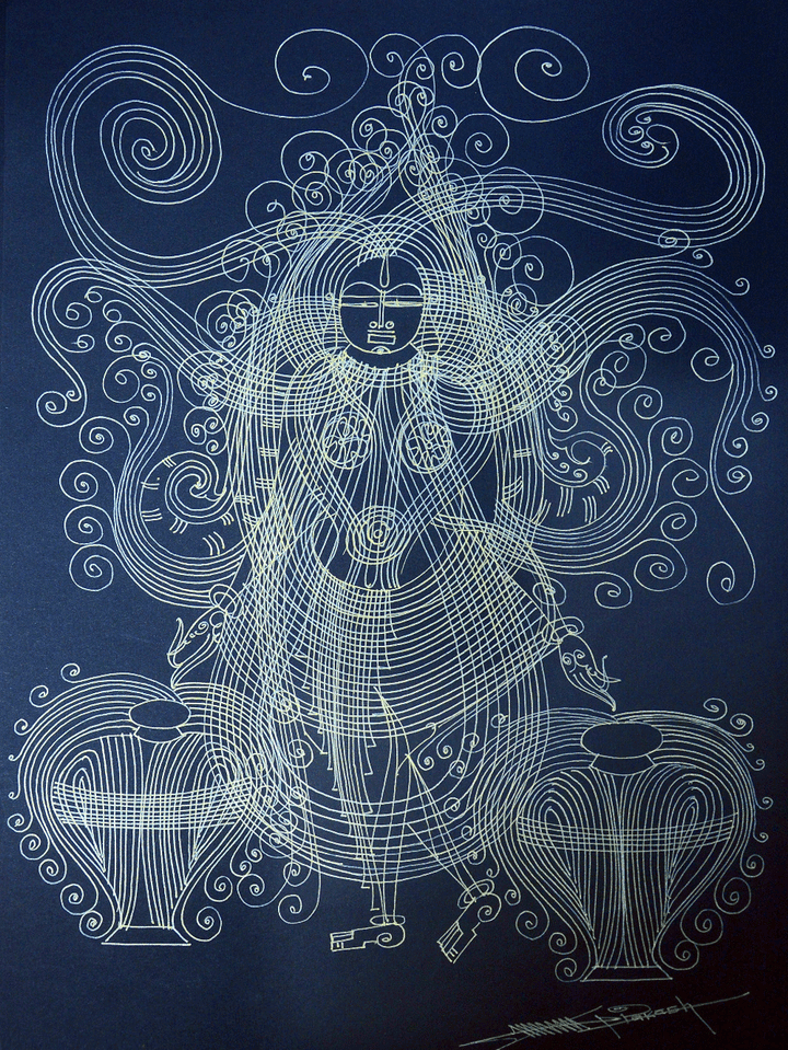 Laxmi in Surpur Inspired Art by Krishna Prakash Thumbnail