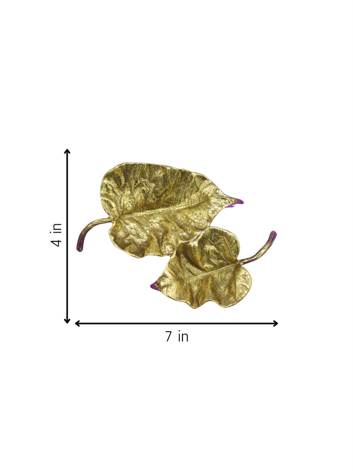 Leaves In Brass work by Chanchal Chakraborty Thumbnail