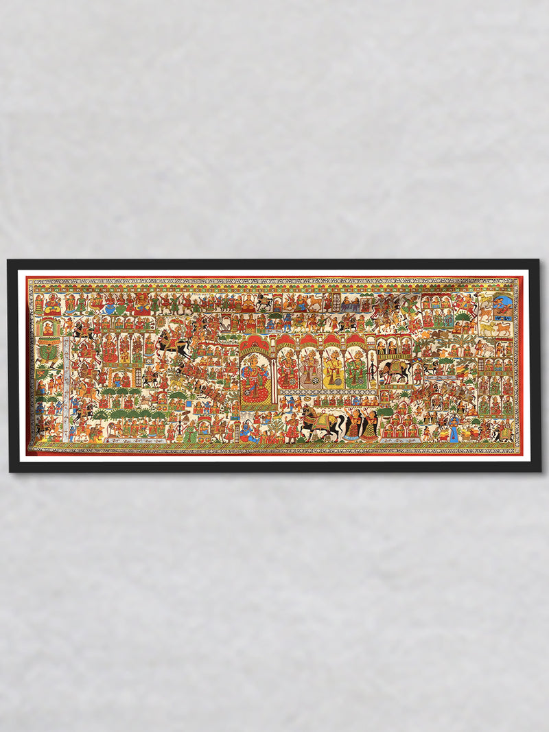 Legend Unveiled Pabuji's Legacy Through Phad Painting by Kalyan Joshi