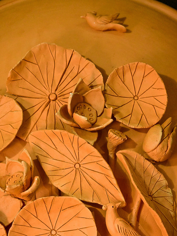 Life Beneath the Waves: Terracotta Model of an Aquatic Ecosystem, Terracotta art by Dolon Kundu Thumbnail
