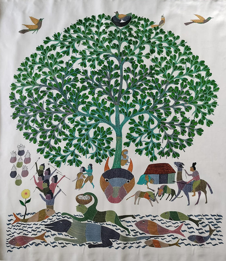 Life of the Gondi Tribe: Gond by Gareeba Singh Tekam Thumbnail