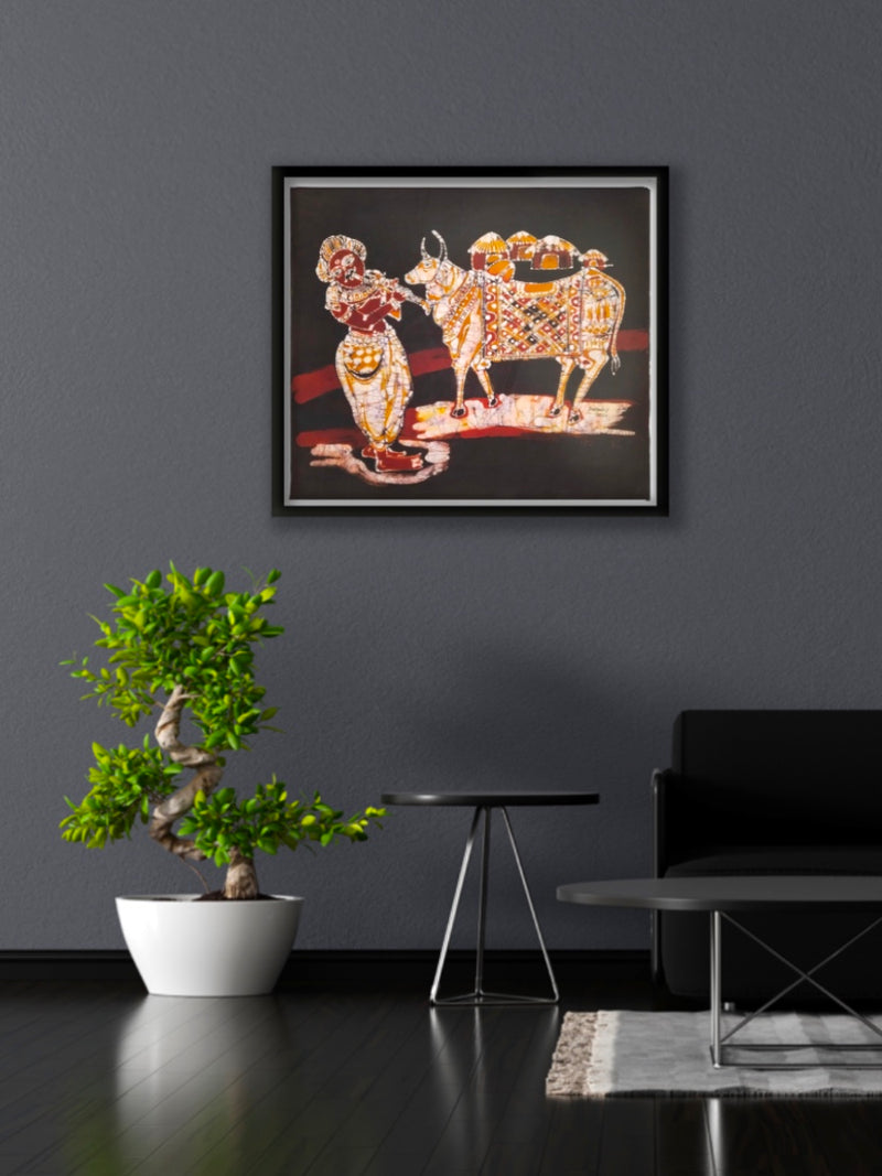 Sankranthi Batik Painting | Cultural Heritage | Home Decor